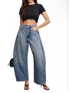 Good American good extreme barrel jeans 4/27